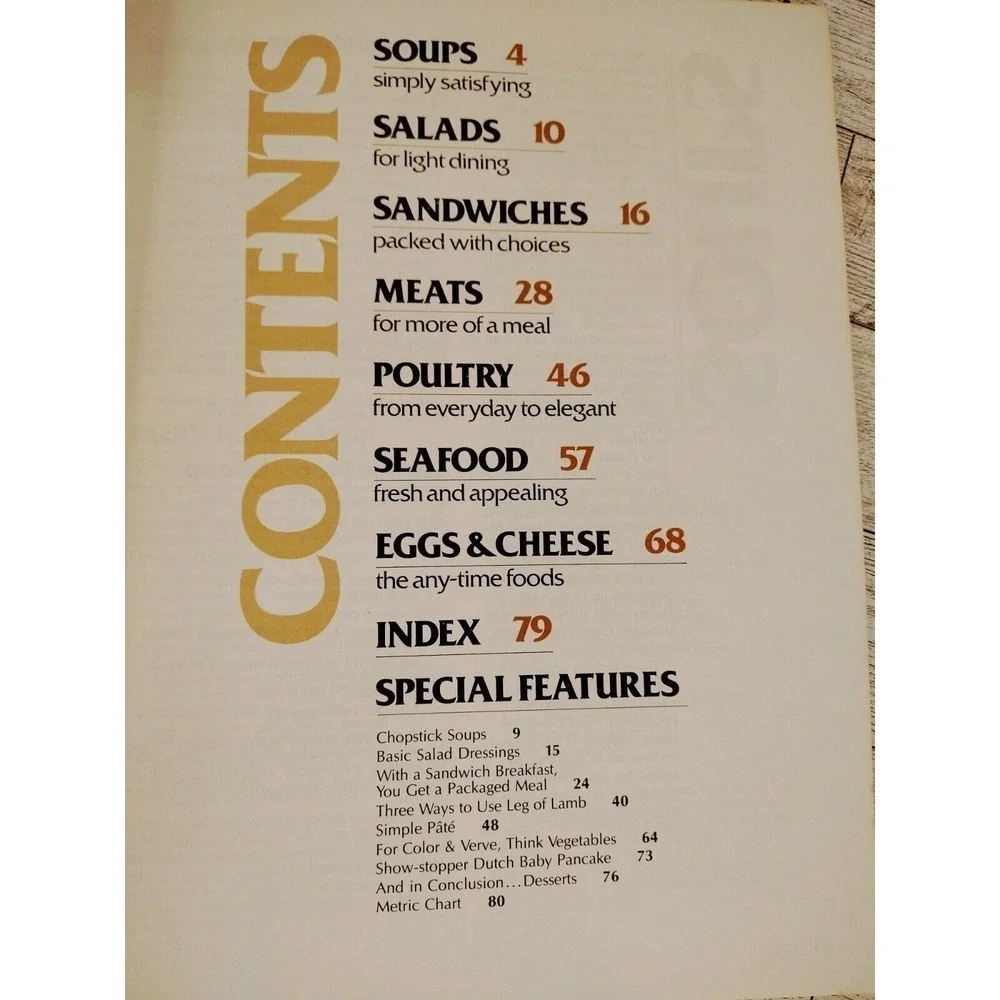 Cooking for Two Sunset 1978 Vintage Small‎ Batch Recipes 70s Softcover Cookbook